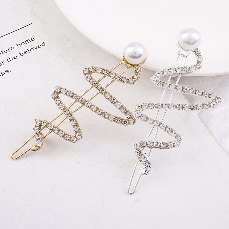 Pearl Word Clip Bangs Clip Hair Accessories