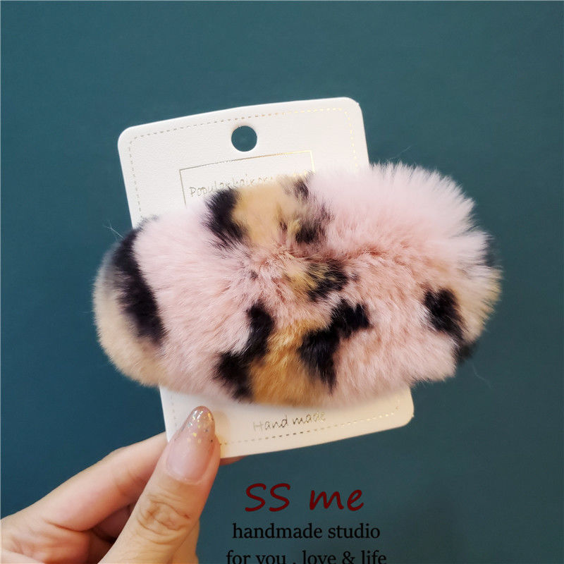Women's Fashion Super Cute Plush Hair Clip