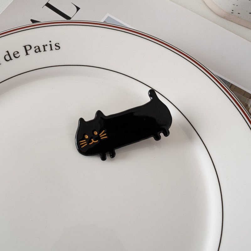 Cute Cartoon Cat Styling Acrylic Bangs Broken Hair Clip