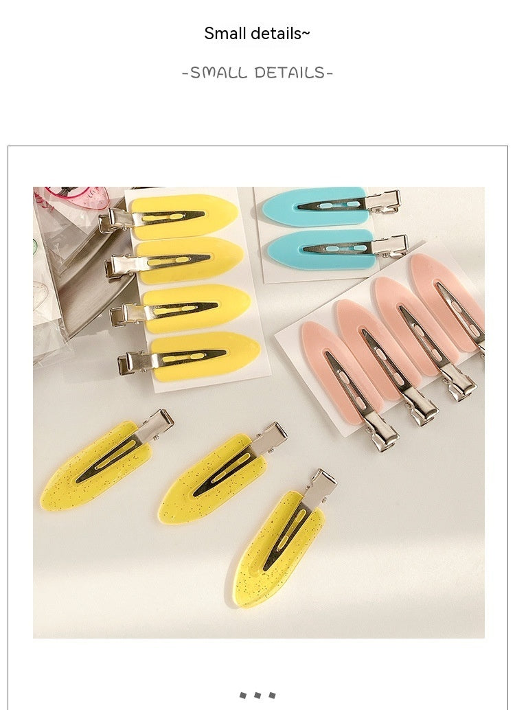 Popular Best Small Leaf Duckbill Clip DIY Seamless Hair Clip Handmade Material