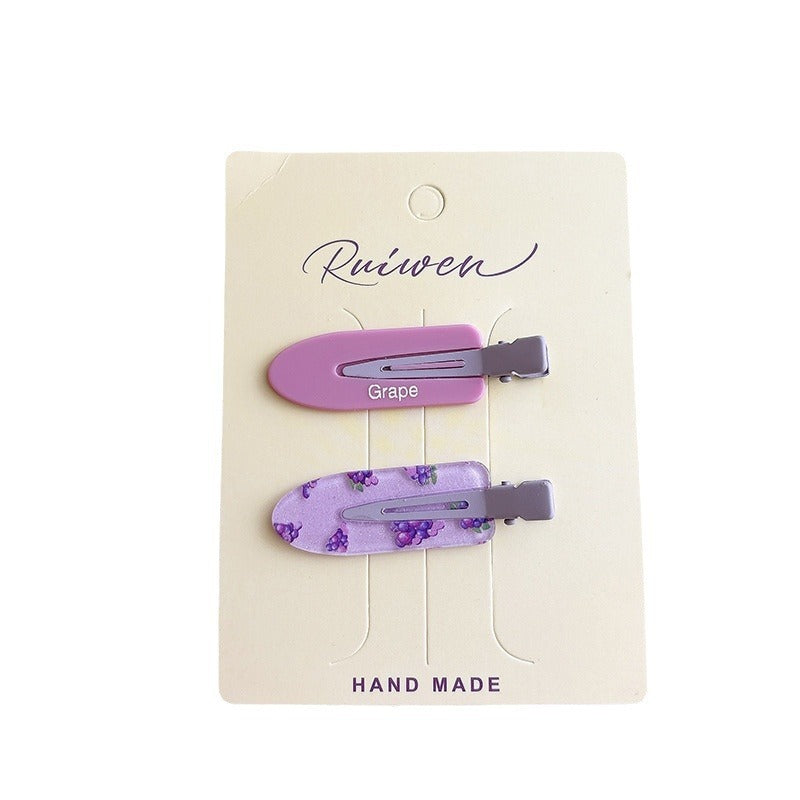 Sweet Acrylic Girl Seamless Barrettes Cartoon