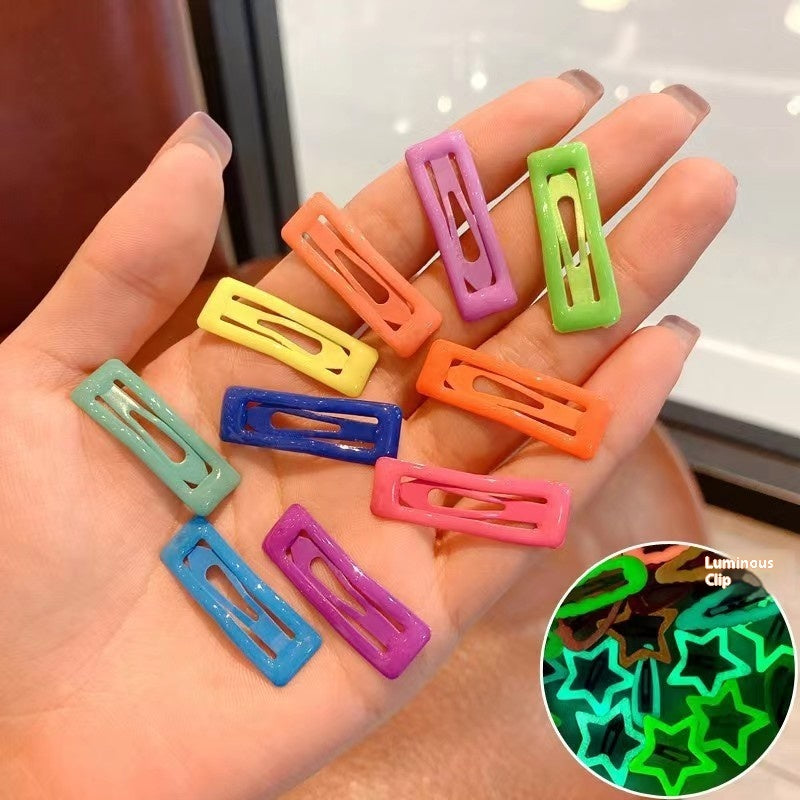Trendy Luminous Children's Paint Barrettes Cute