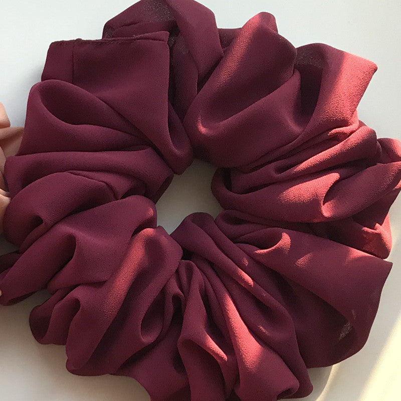 Big Head Bouquet Chiffon Large Intestine Ring Hair Ring