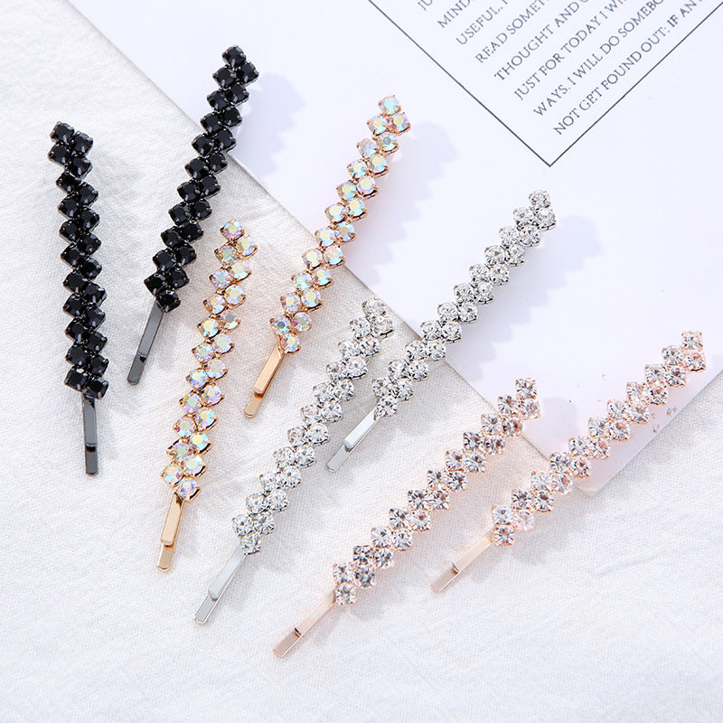 Best Diamond Claw Chain Hair Clip Bar Shaped Clip Wedding Hairware
